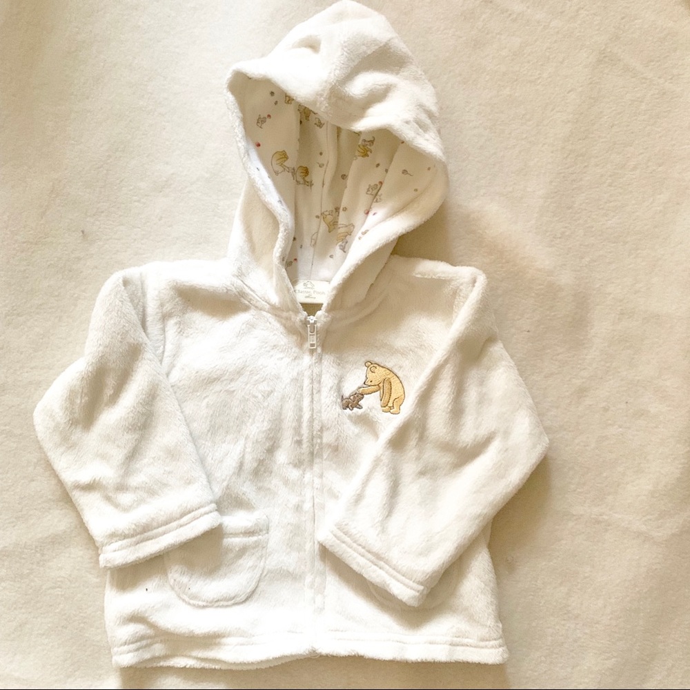 Classic Pooh bear lined baby hoodie
